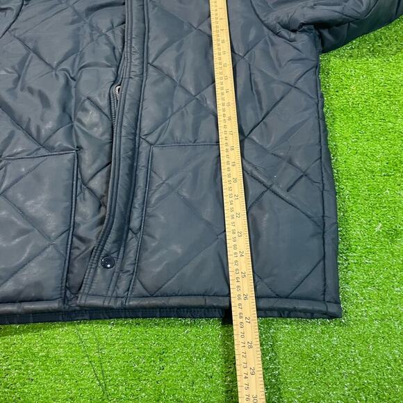 Vintage 1980s Big Smith Work Jacket Large Zip Up Pockets Quilted Blue EUC - Picture 6 of 7